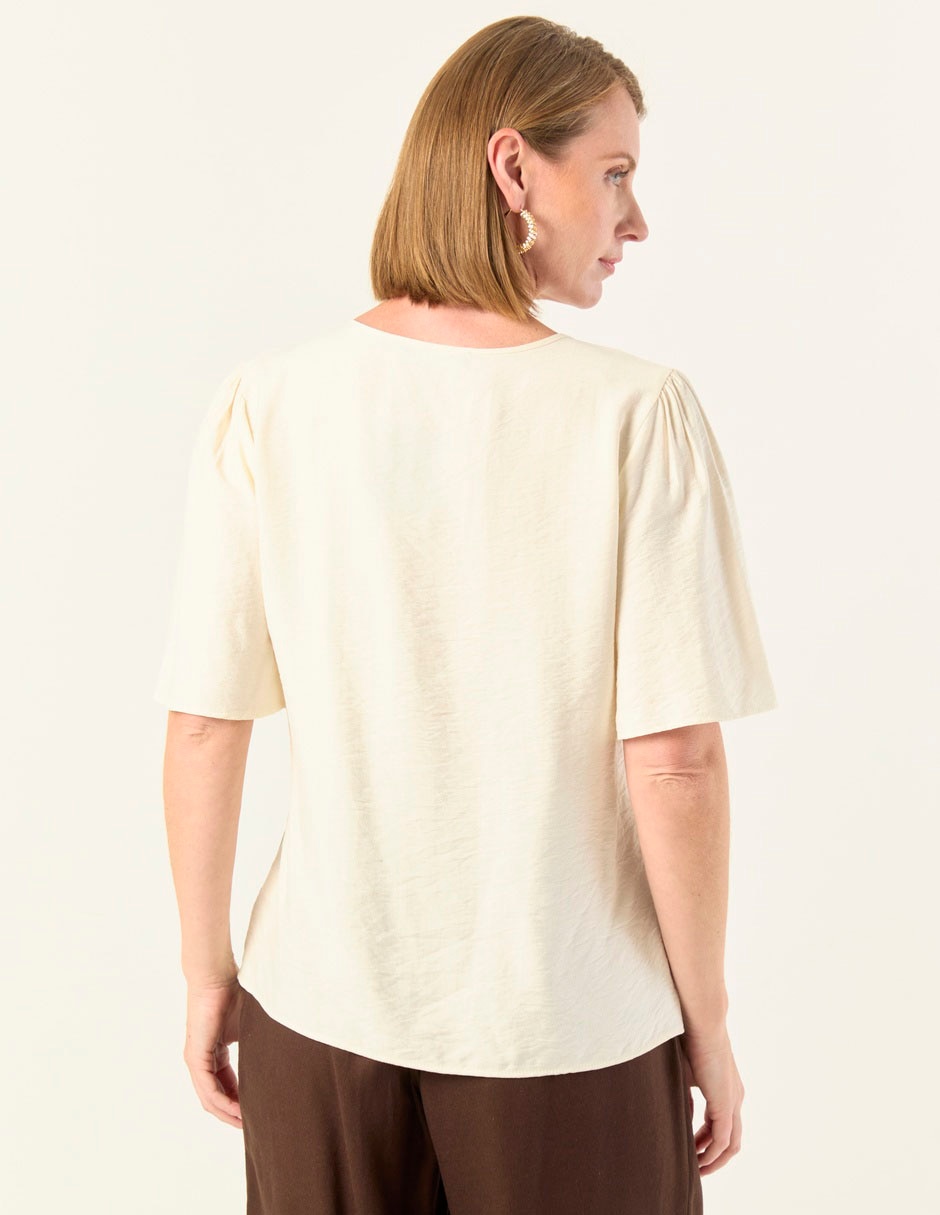 Blusa manga al codo para mujer 2