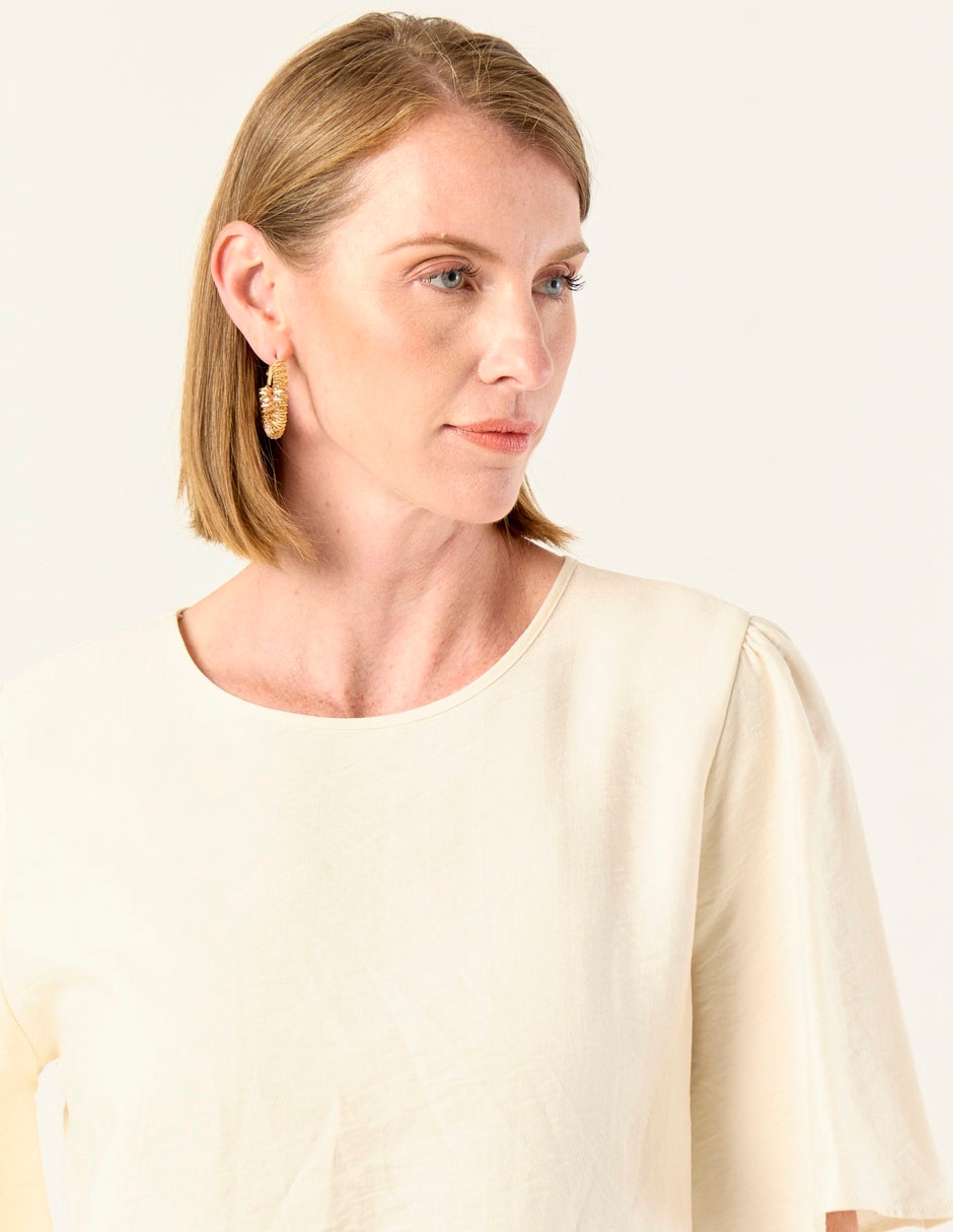 Blusa manga al codo para mujer 3