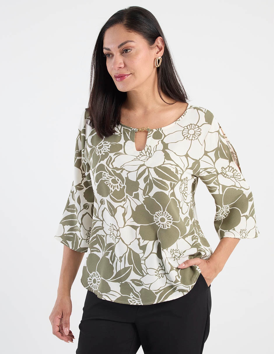 Blusa manga 3/4 para mujer 1