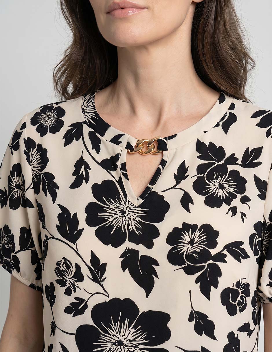Blusa La Mode manga corta para mujer