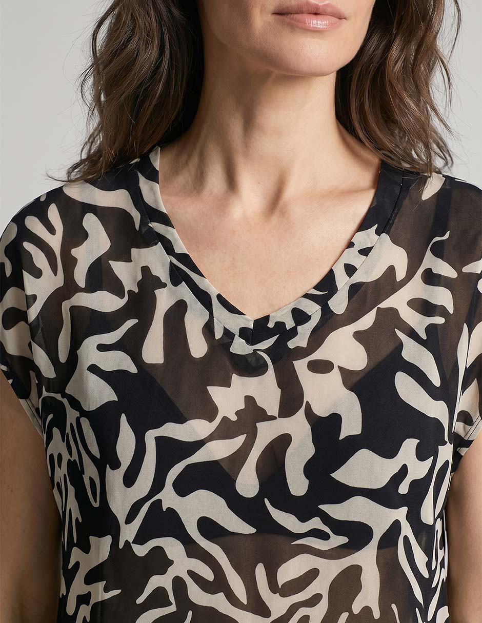 Blusa La Mode manga corta para mujer