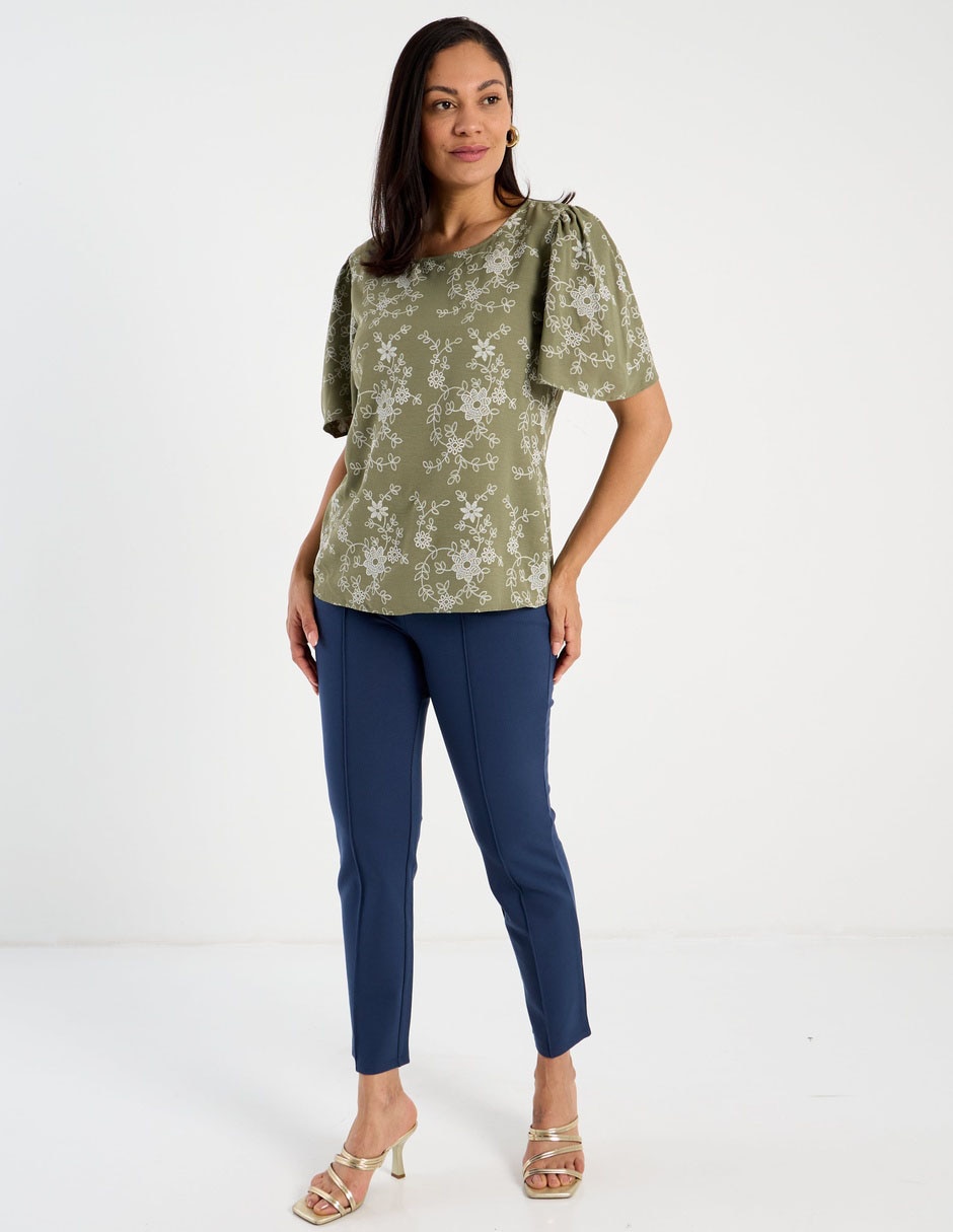 Blusa manga corta para mujer 3