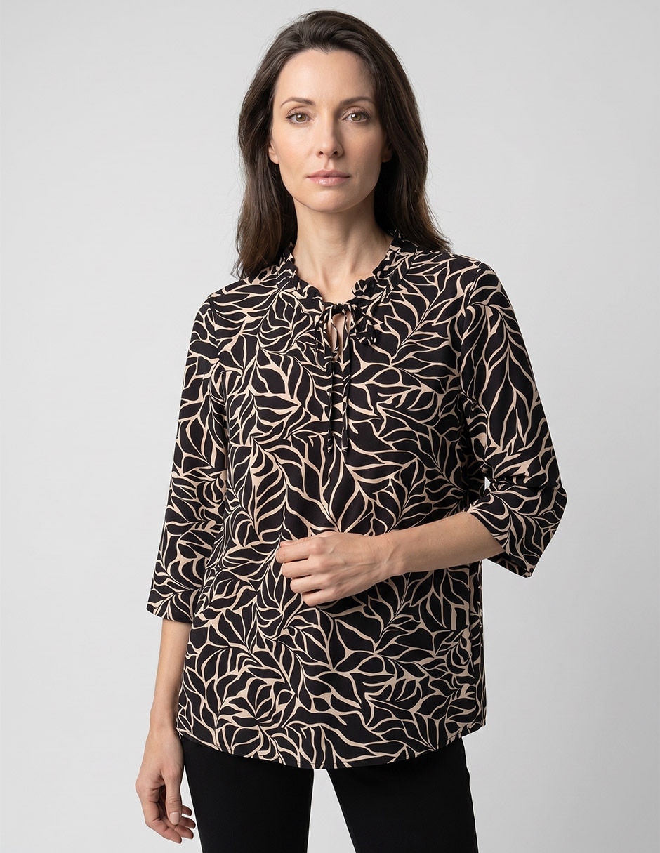 Blusa manga 3/4 para mujer Blusa manga 3/4 para mujer