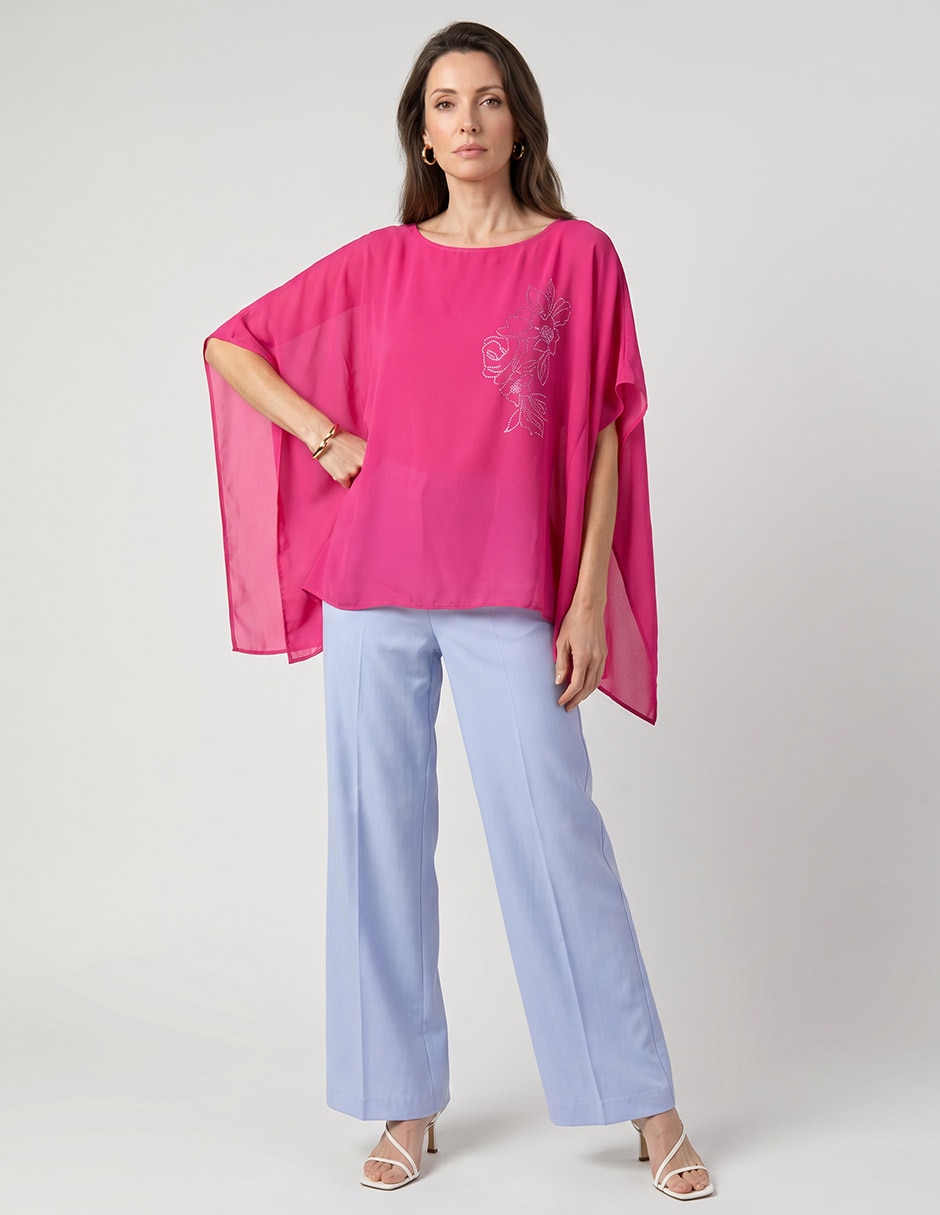 Blusa manga al codo para mujer 3