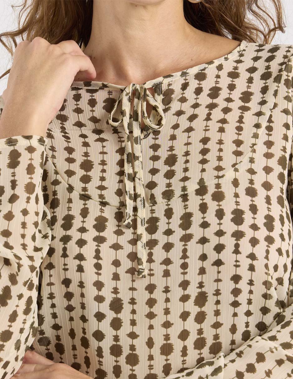 Blusa manga larga para mujer 4