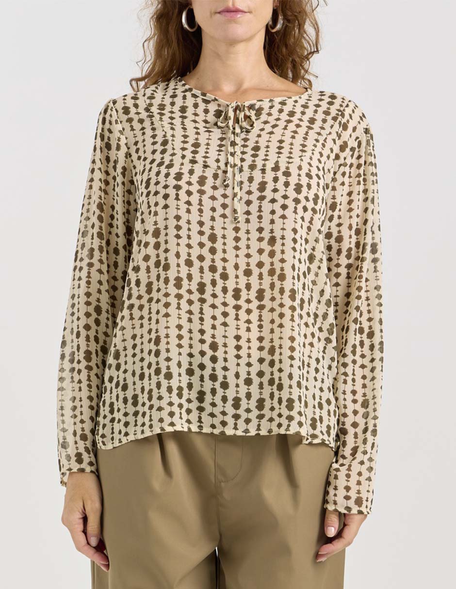 Blusa manga larga para mujer 5