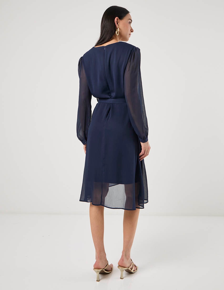 Vestido a la rodilla casual para mujer 6