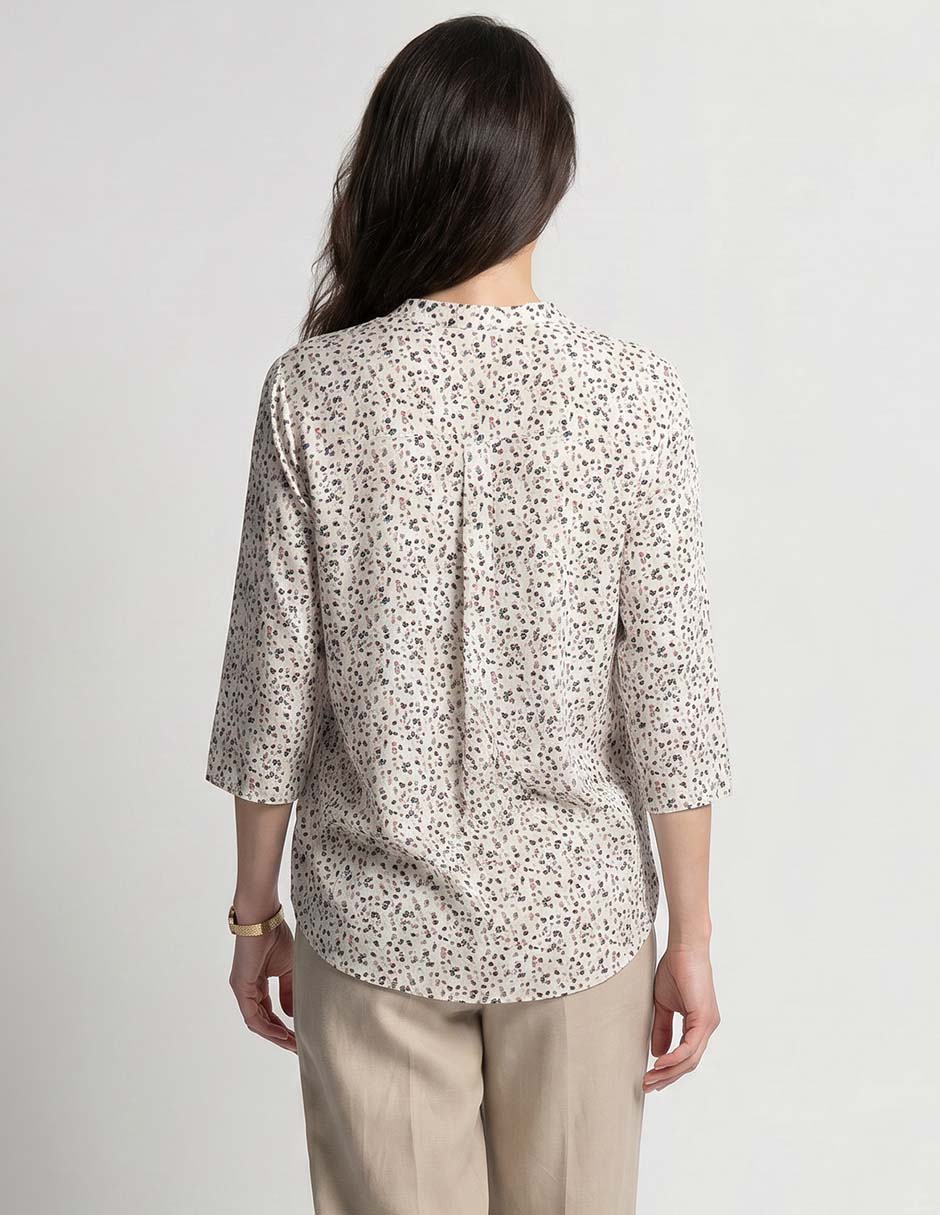 Blusa La Mode maga 3/4 para mujer