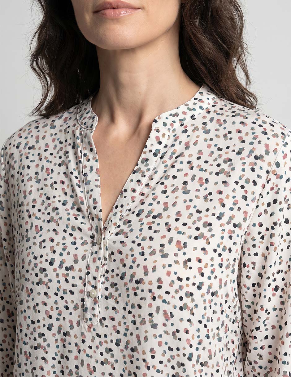 Blusa La Mode maga 3/4 para mujer