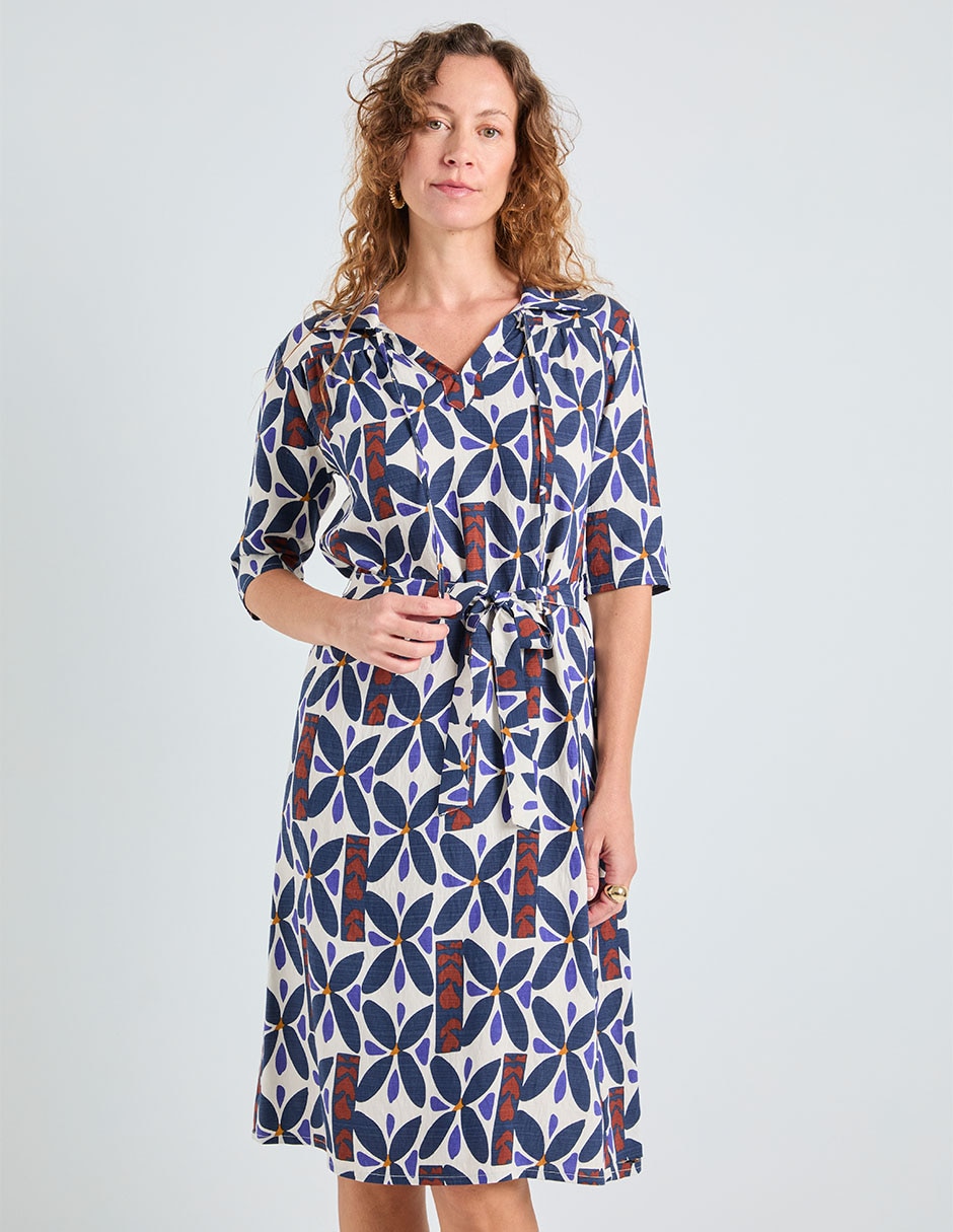 Vestido 3/4 casual La Mode para mujer