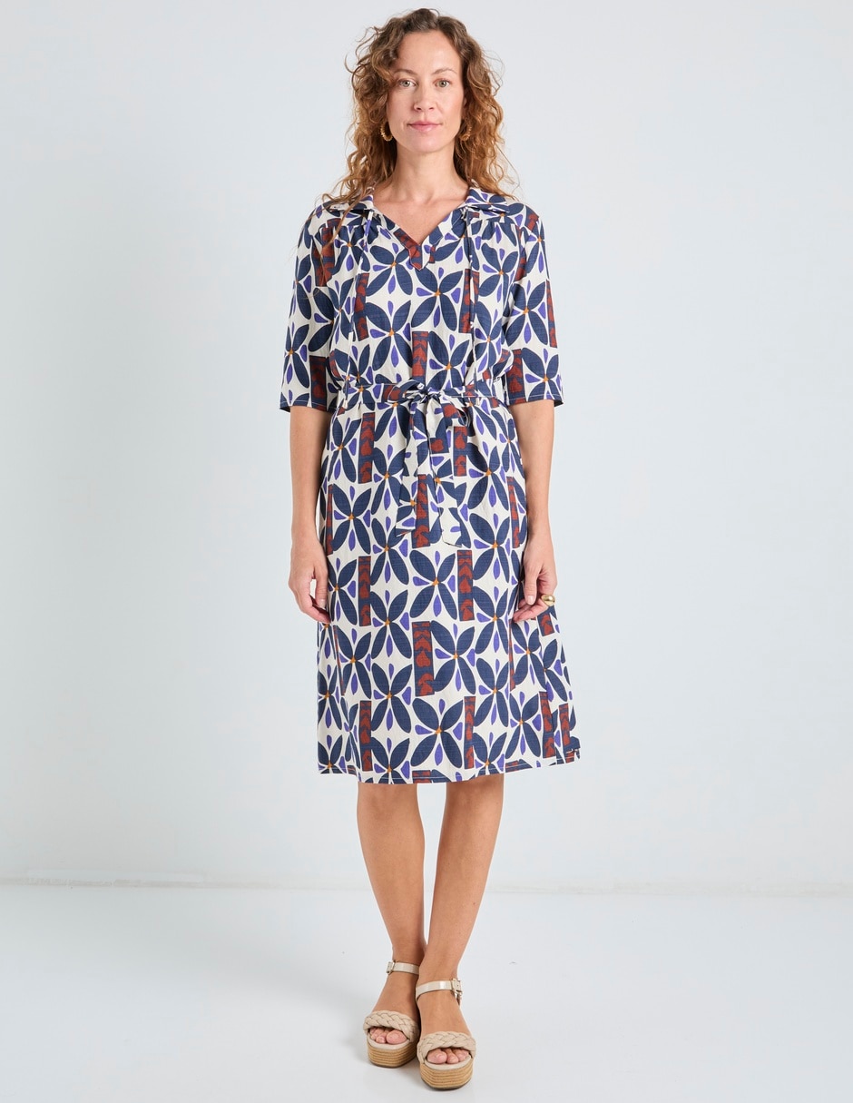 Vestido 3/4 casual La Mode para mujer