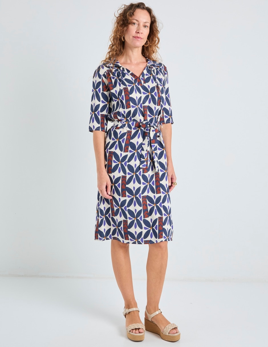 Vestido 3/4 casual La Mode para mujer