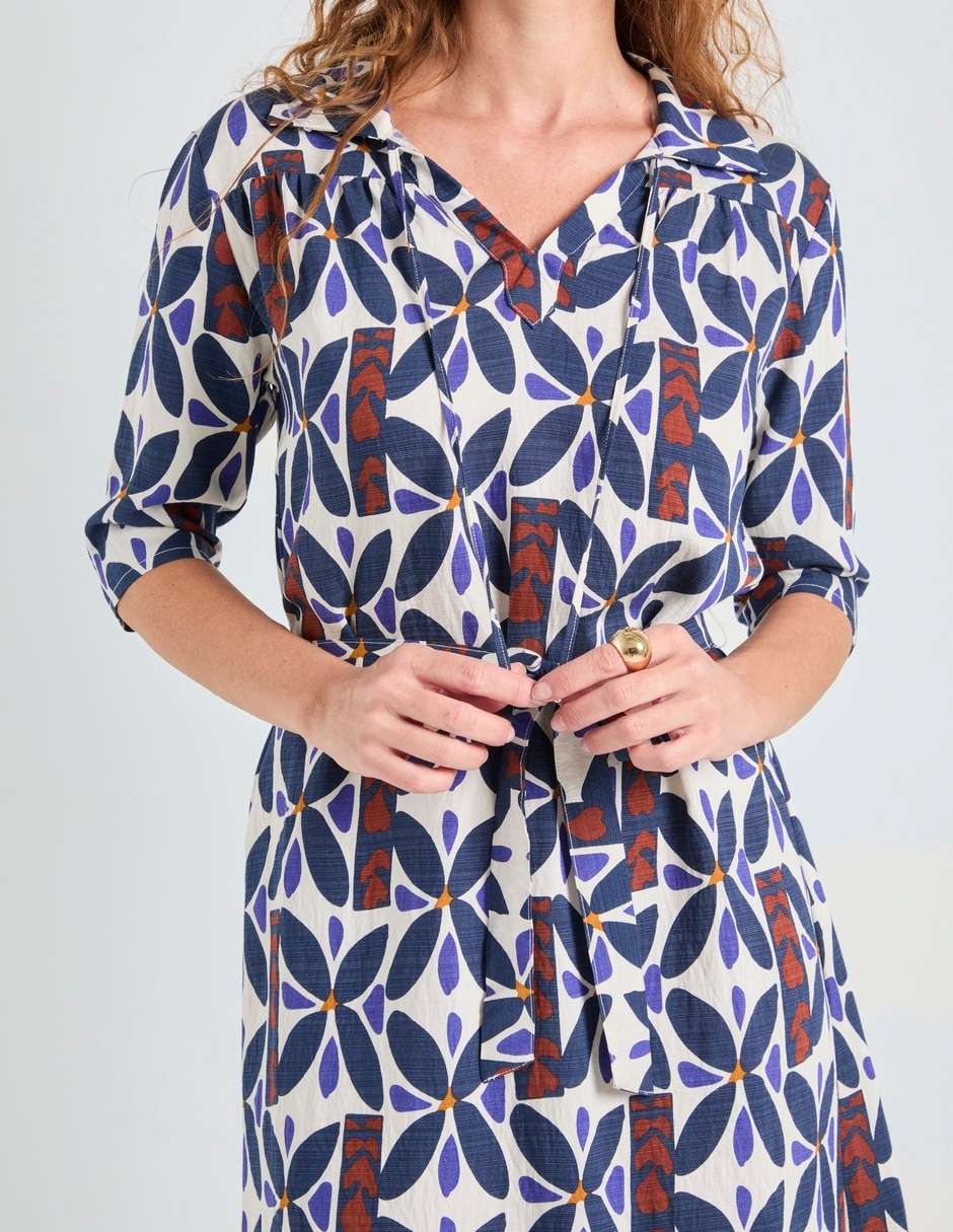 Vestido 3/4 casual La Mode para mujer