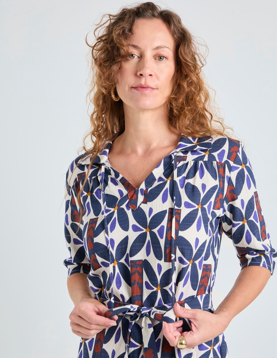 Vestido 3/4 casual La Mode para mujer