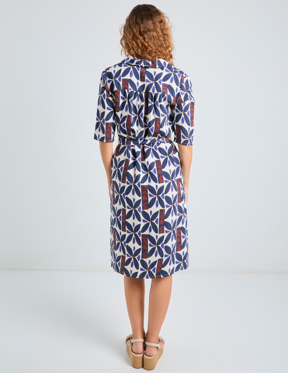 Vestido 3/4 casual La Mode para mujer