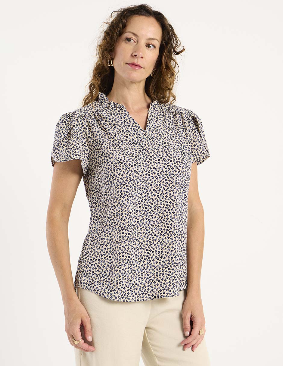 Blusa La Mode manga corta para mujer