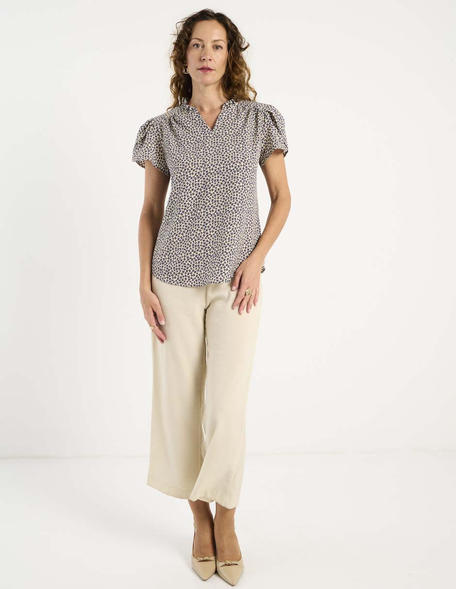 Blusa La Mode manga corta para mujer