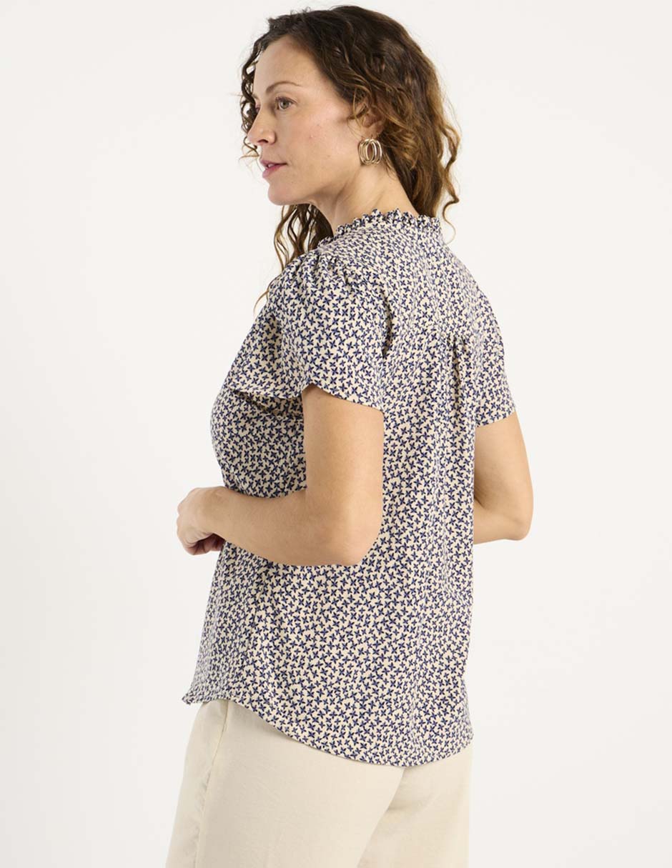 Blusa La Mode manga corta para mujer