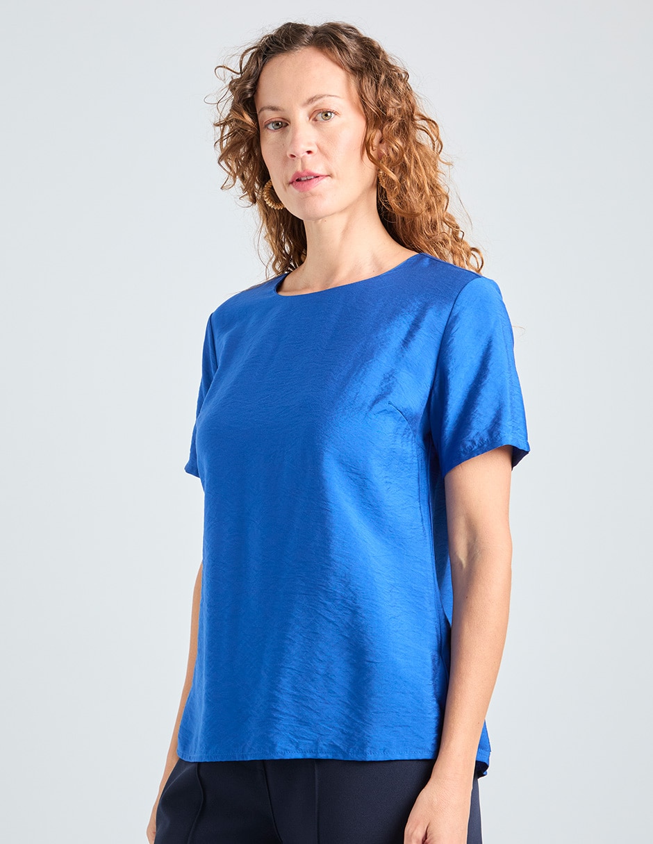 Blusa La Mode manga corta para mujer