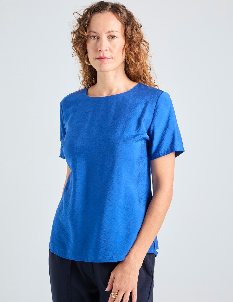 Blusa La Mode manga corta para mujer