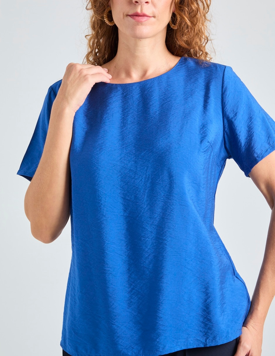 Blusa La Mode manga corta para mujer
