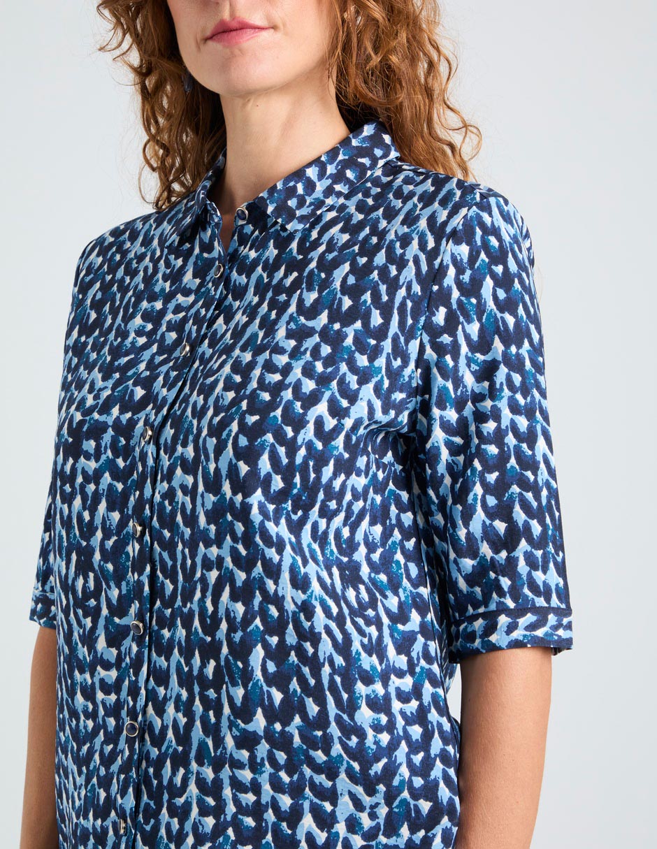 Blusa La Mode manga 3/4 para mujer