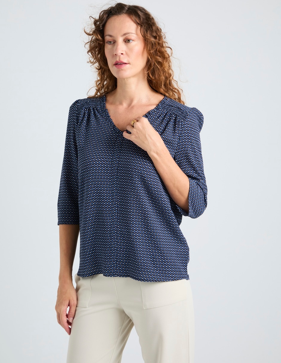 Blusa La Mode manga al codo para mujer
