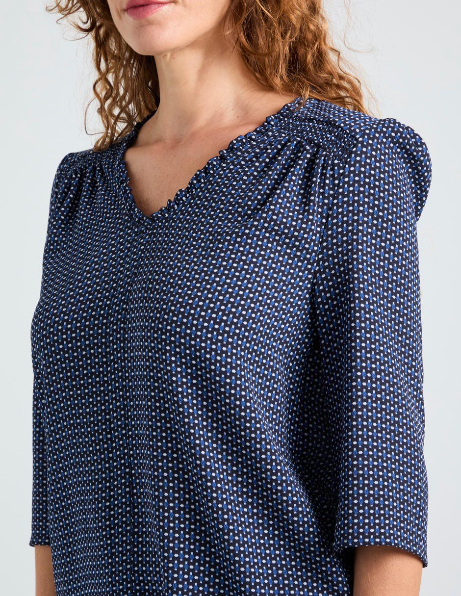Blusa La Mode manga al codo para mujer