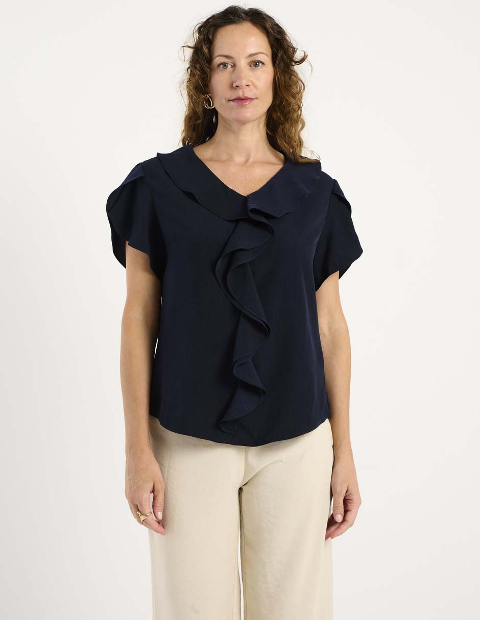 Blusa La Mode manga corta para mujer