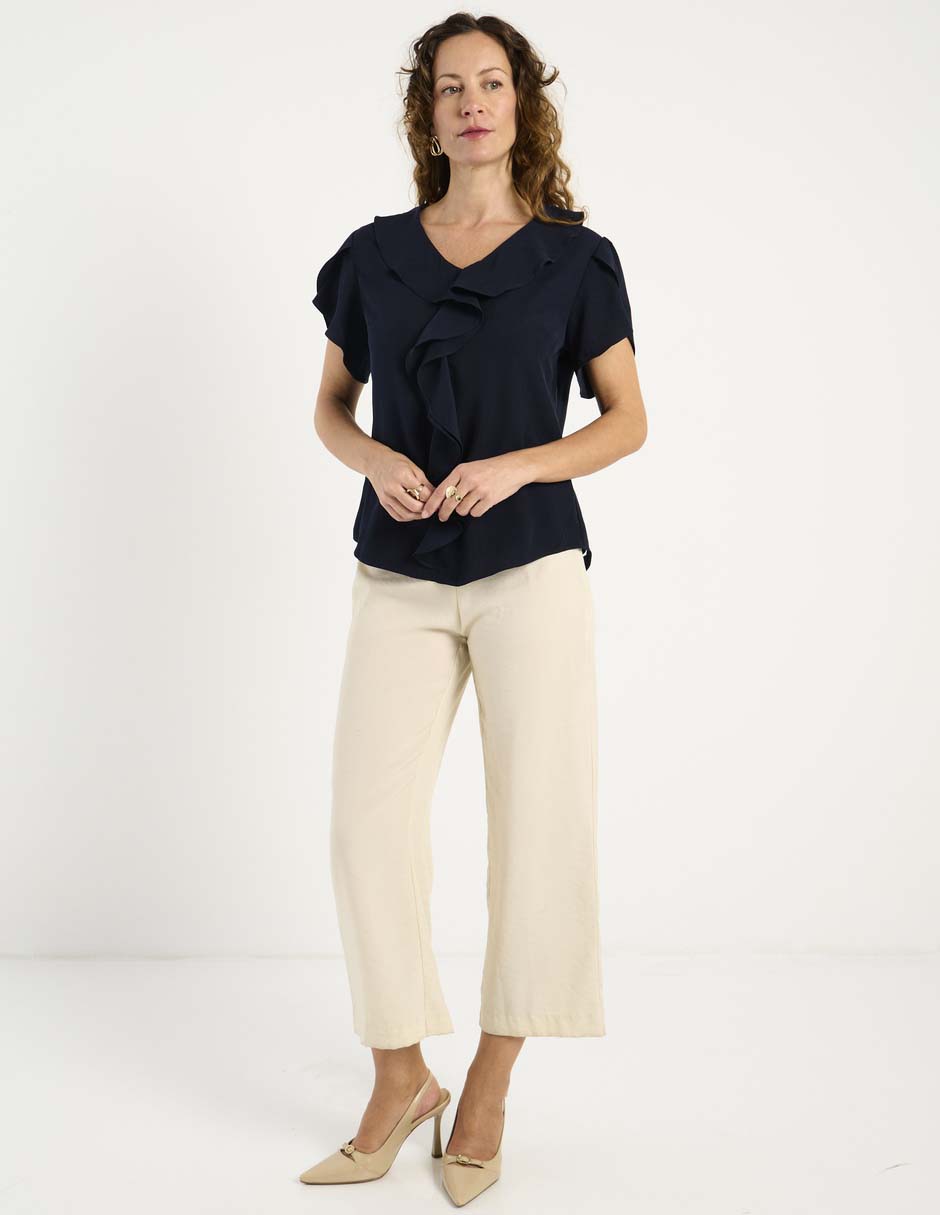 Blusa La Mode manga corta para mujer