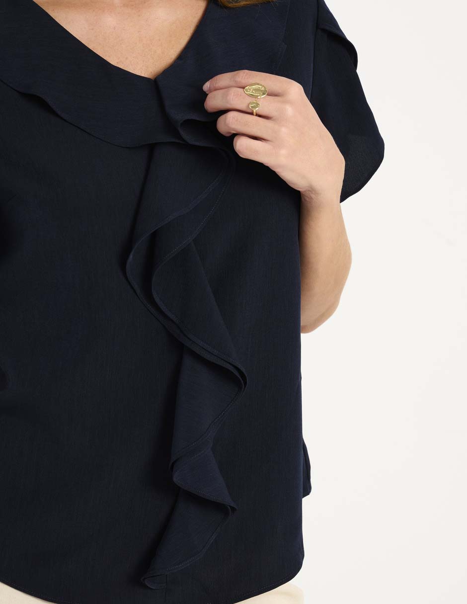 Blusa La Mode manga corta para mujer