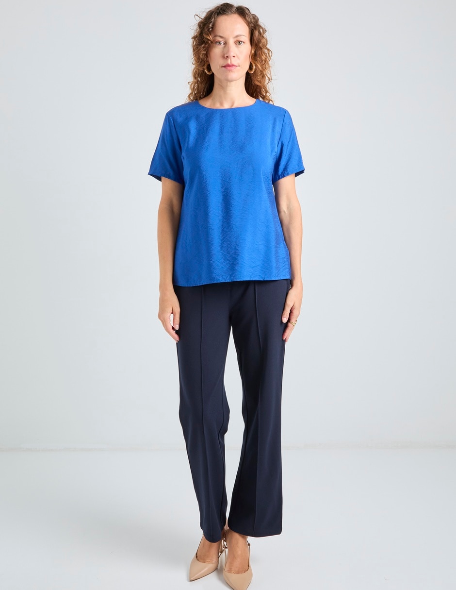 Pantalón Easy Pant La Mode Straight Para Mujer