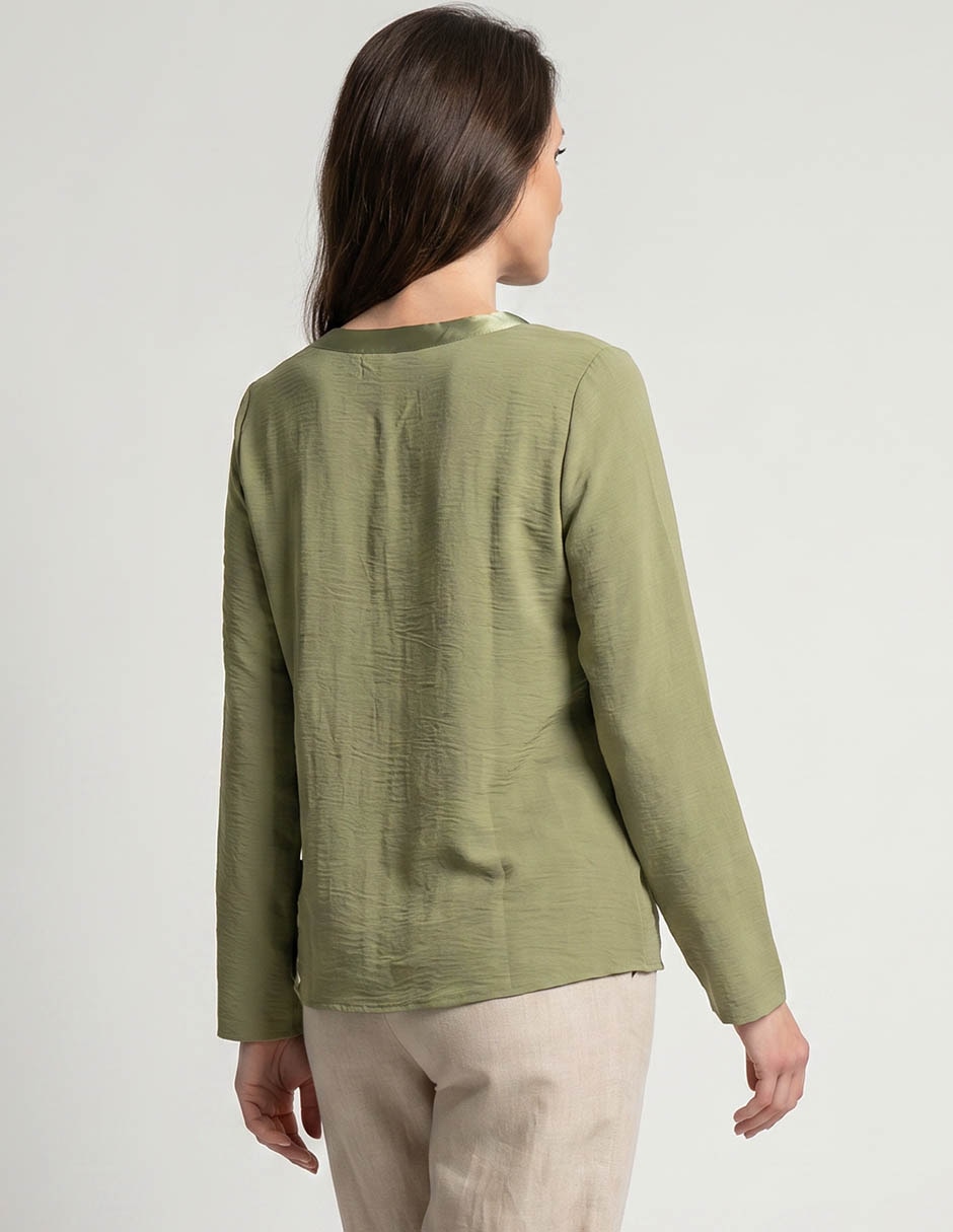 Blusa La Mode manga larga para mujer