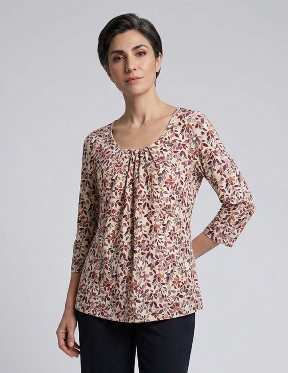 Blusa manga 3/4 para mujer Blusa manga 3/4 para mujer