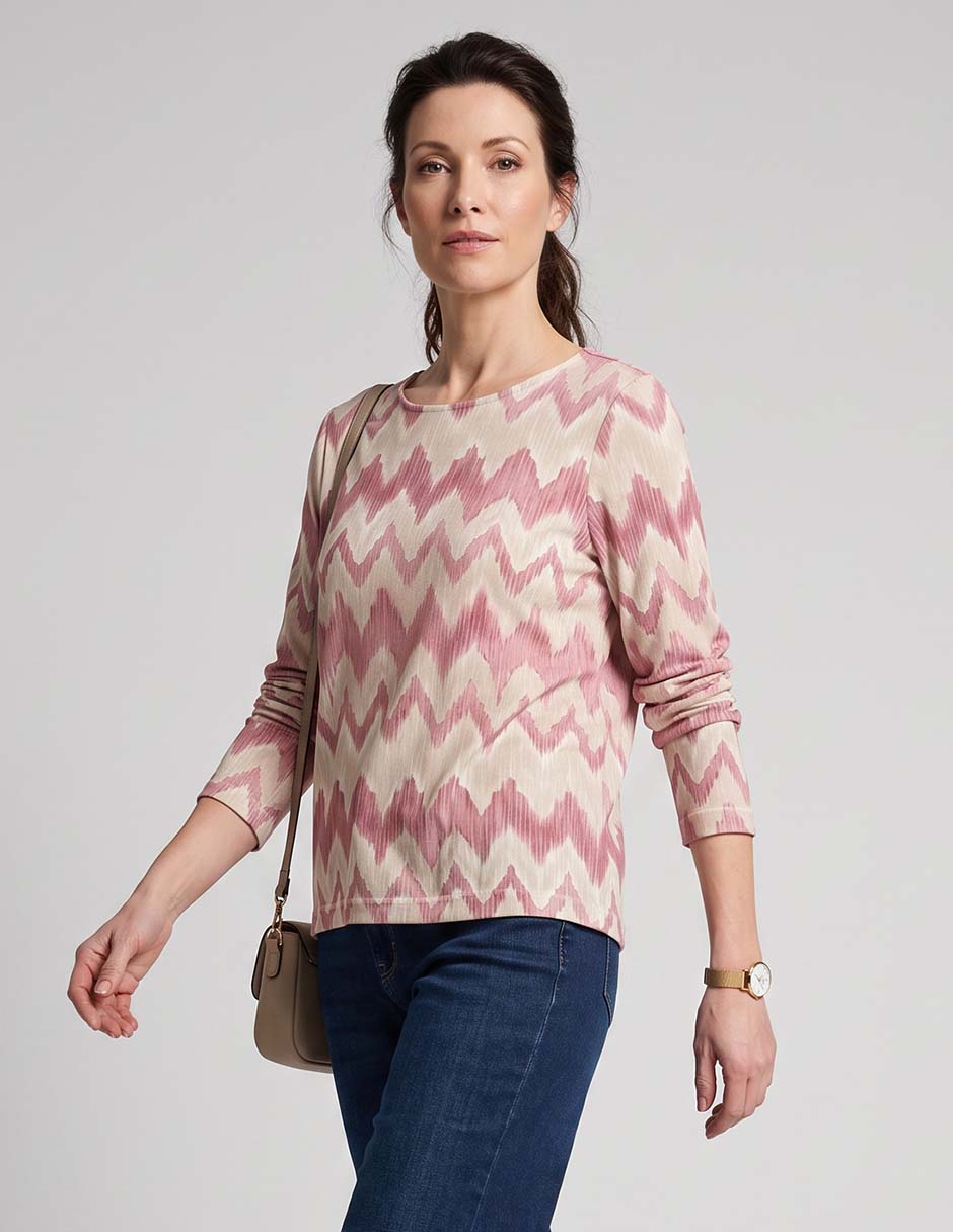 Blusa manga larga para mujer
