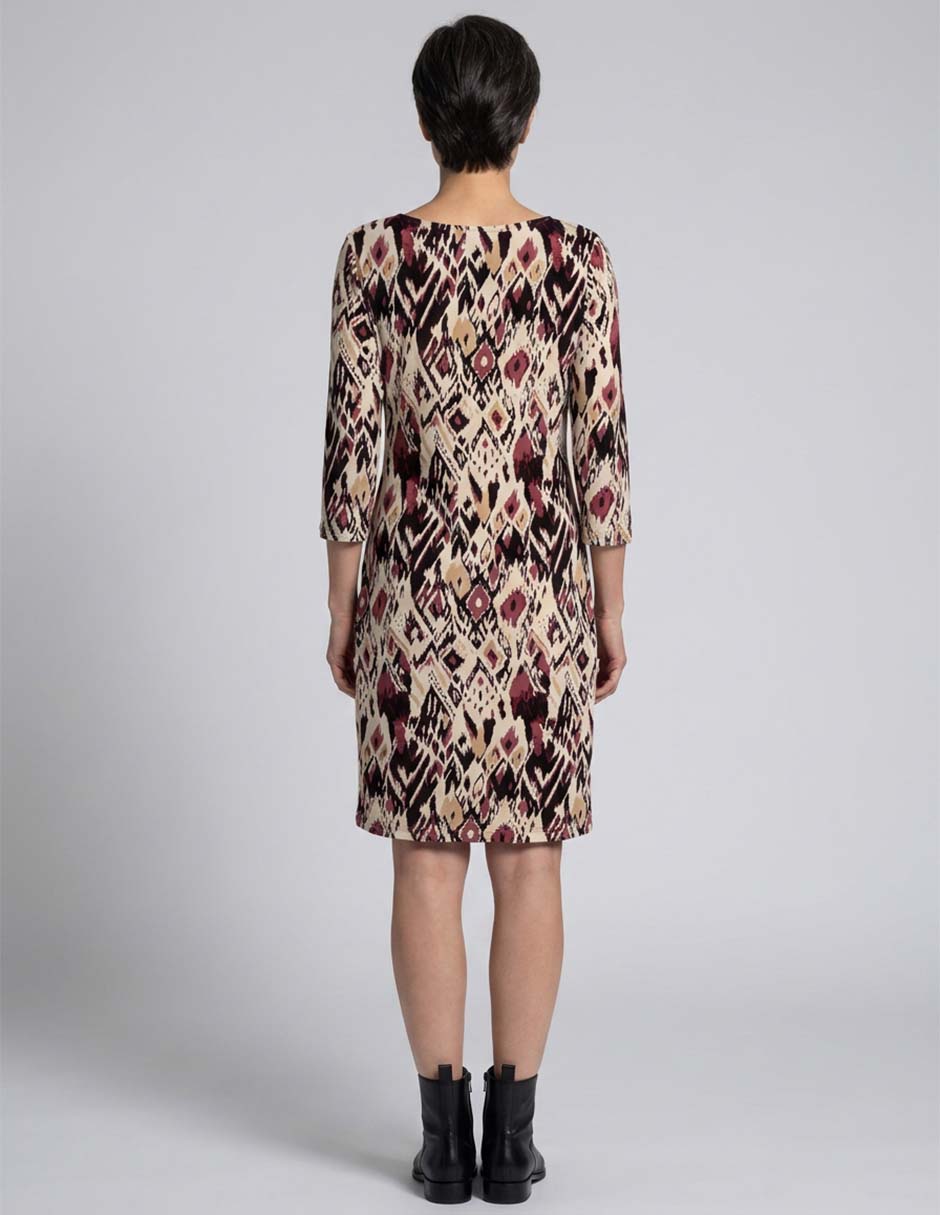 Vestido arriba rodilla casual para mujer 3