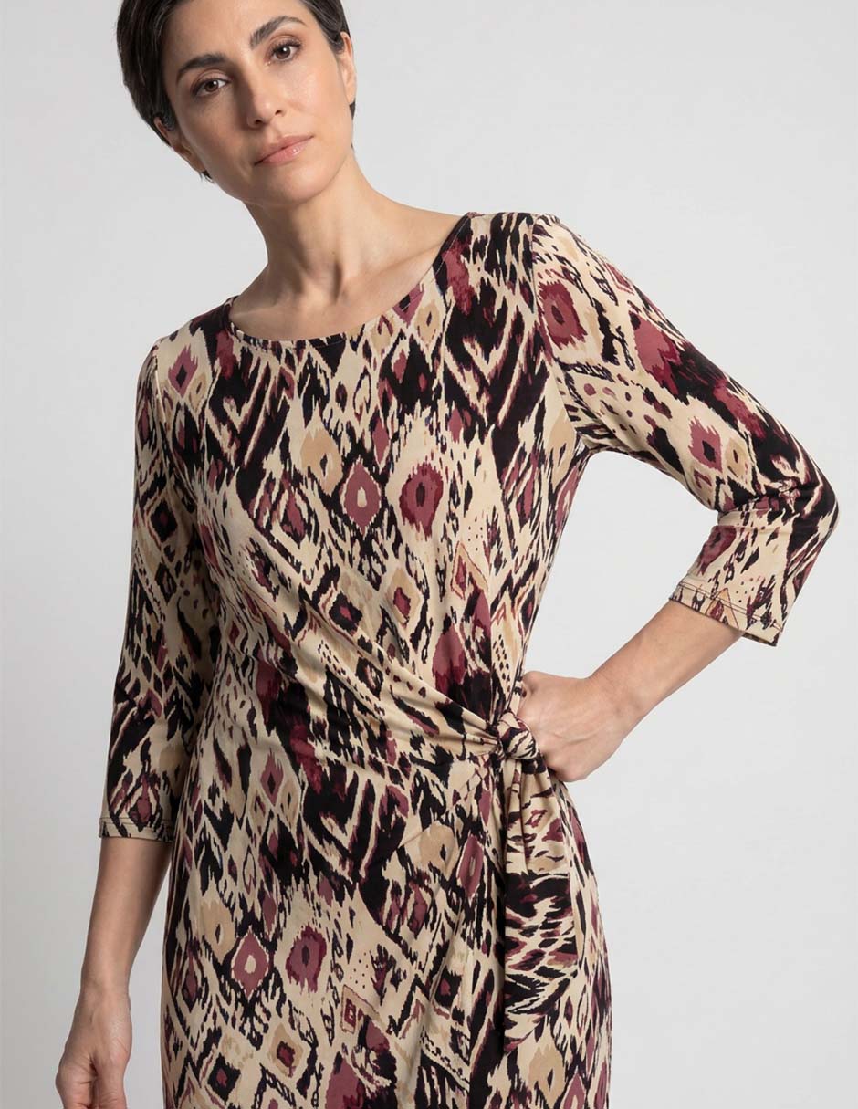 Vestido arriba rodilla casual para mujer 2