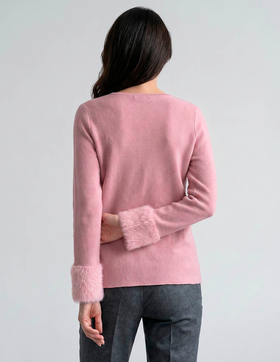 Suéter cuello redondo para mujer 3