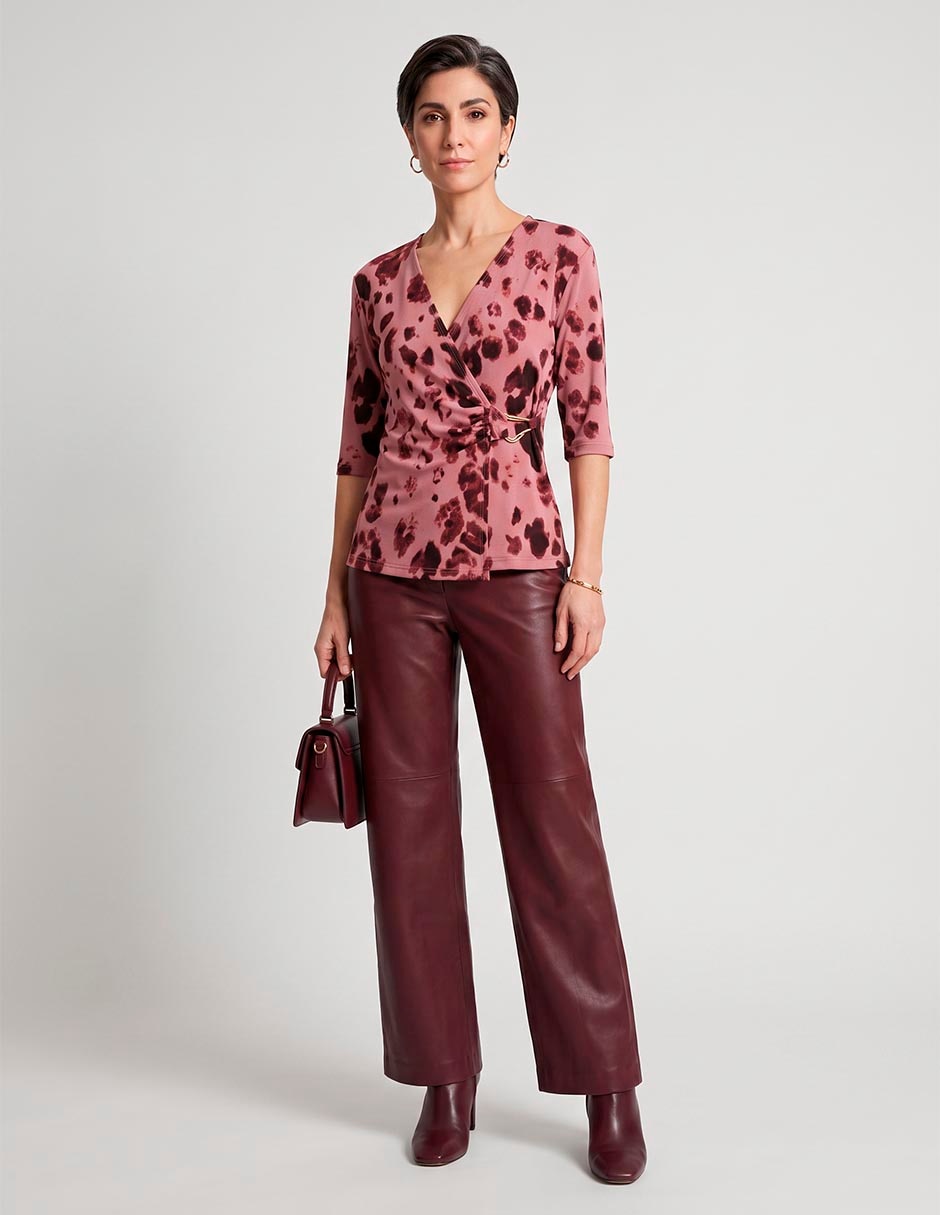 Blusa manga 3/4 para mujer Blusa manga 3/4 para mujer