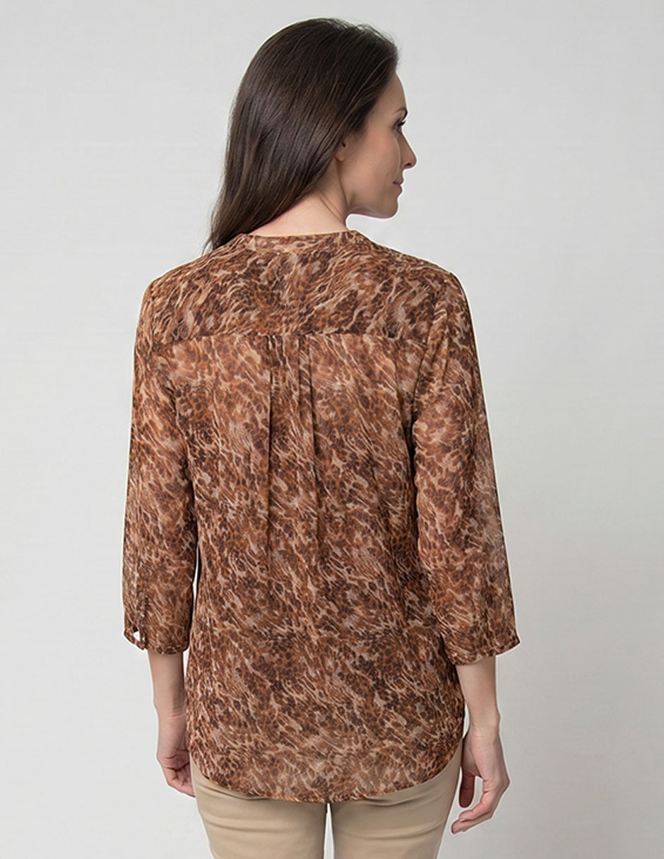 Blusa manga 3/4 para mujer