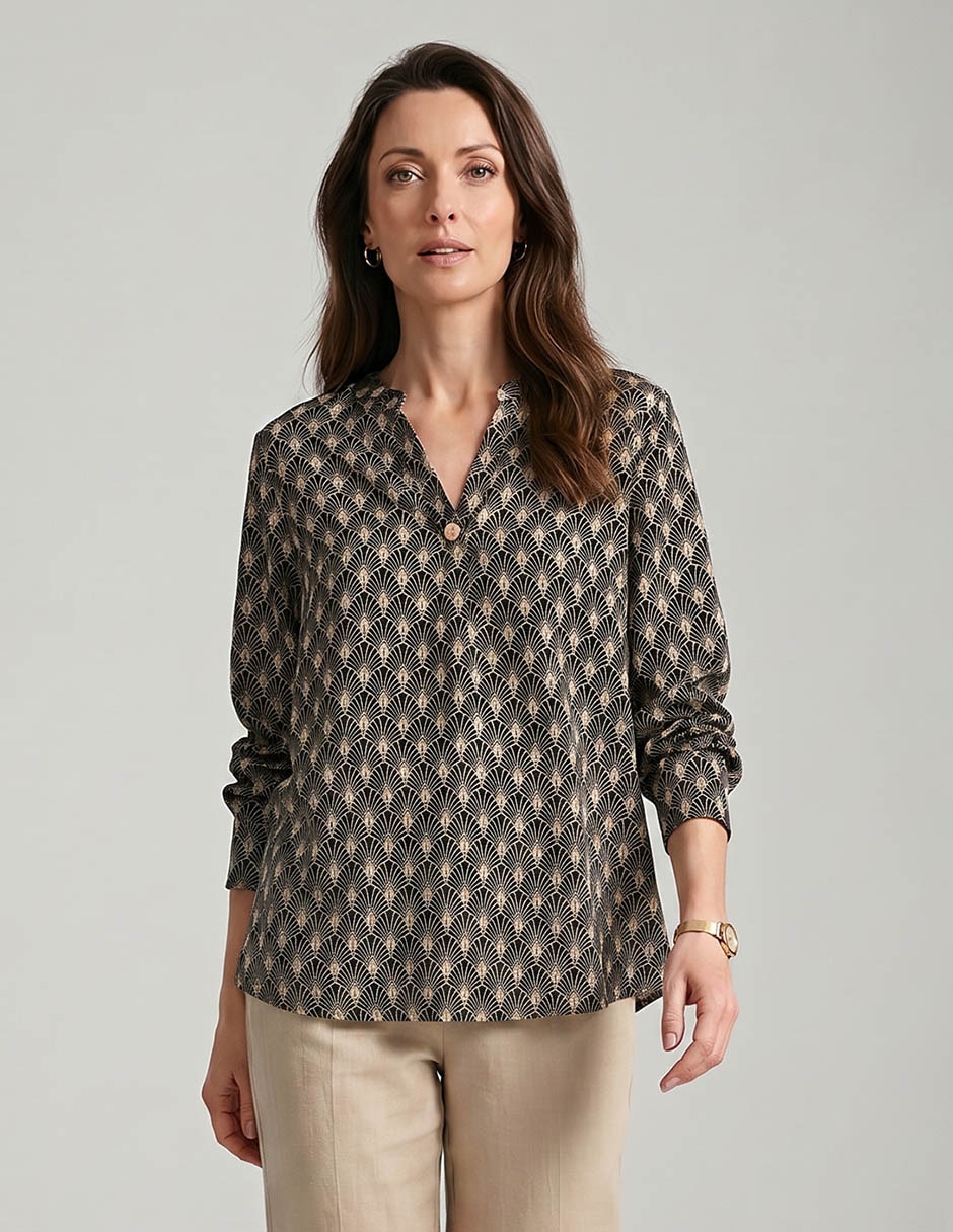 Blusa manga 3/4 para mujer Blusa manga 3/4 para mujer