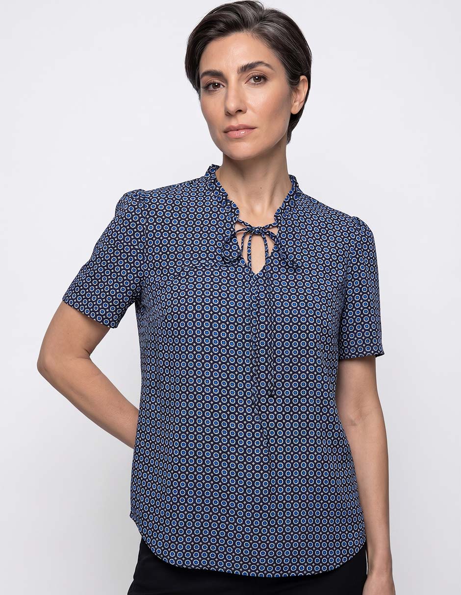 Blusa manga corta para mujer