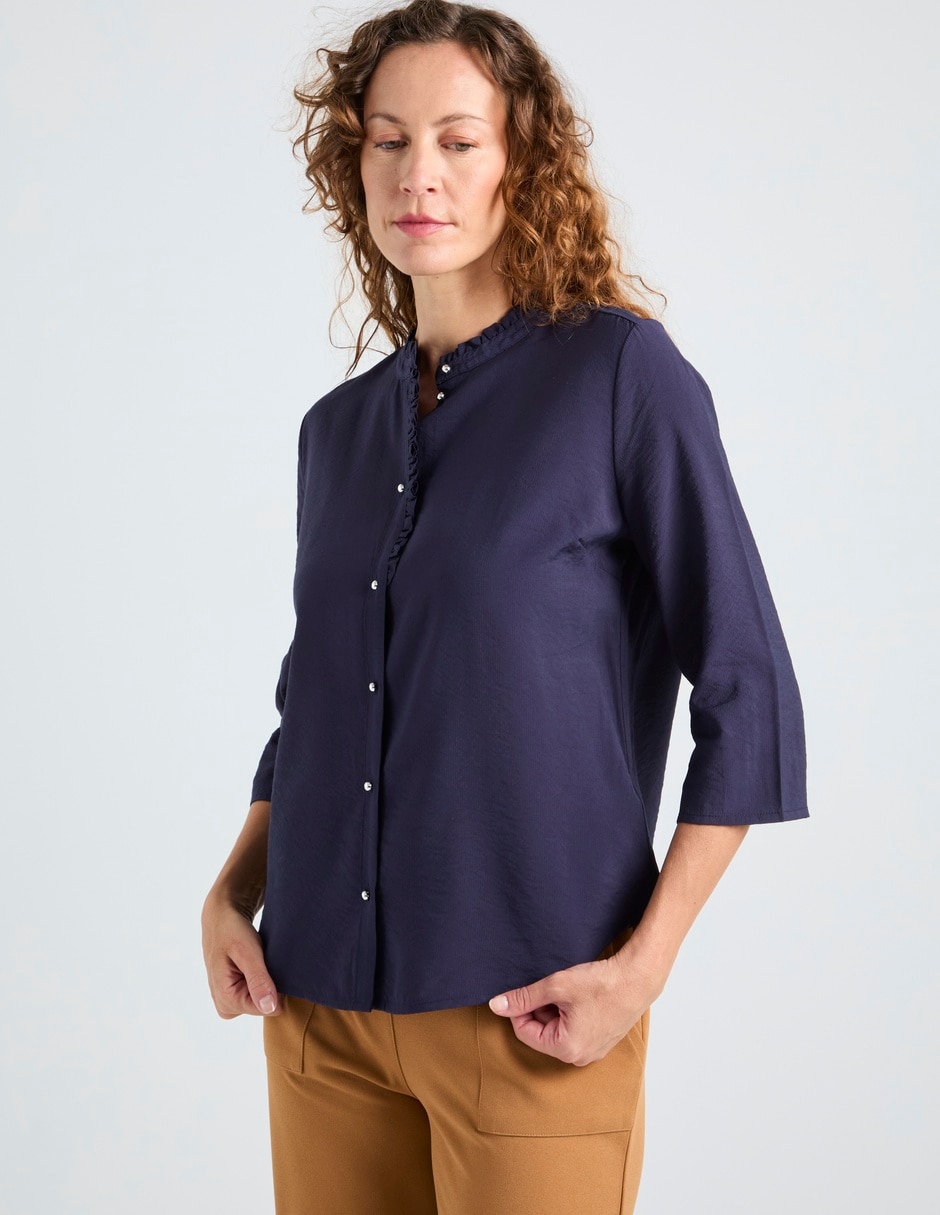 Blusa La Mode manga 3/4 para mujer