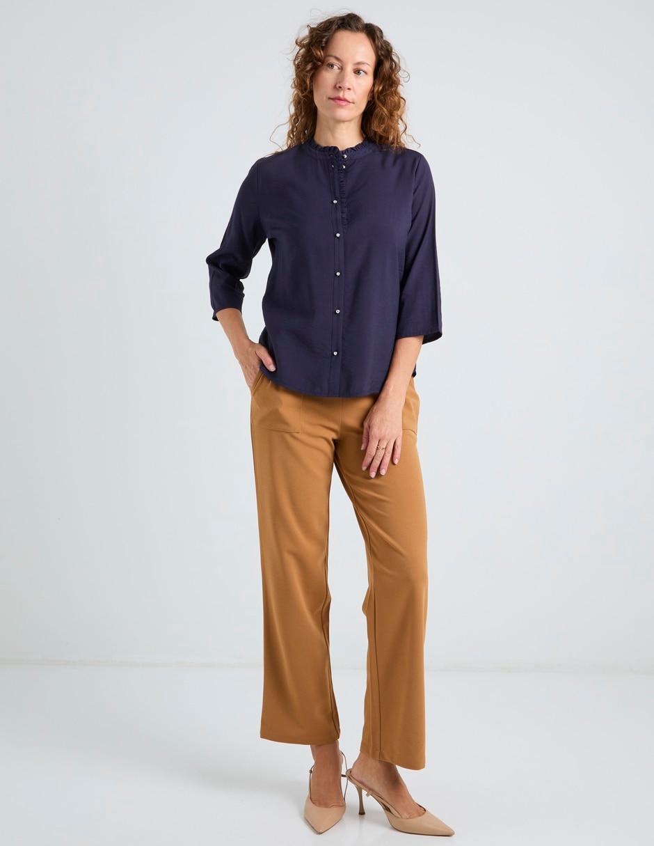 Blusa La Mode manga 3/4 para mujer
