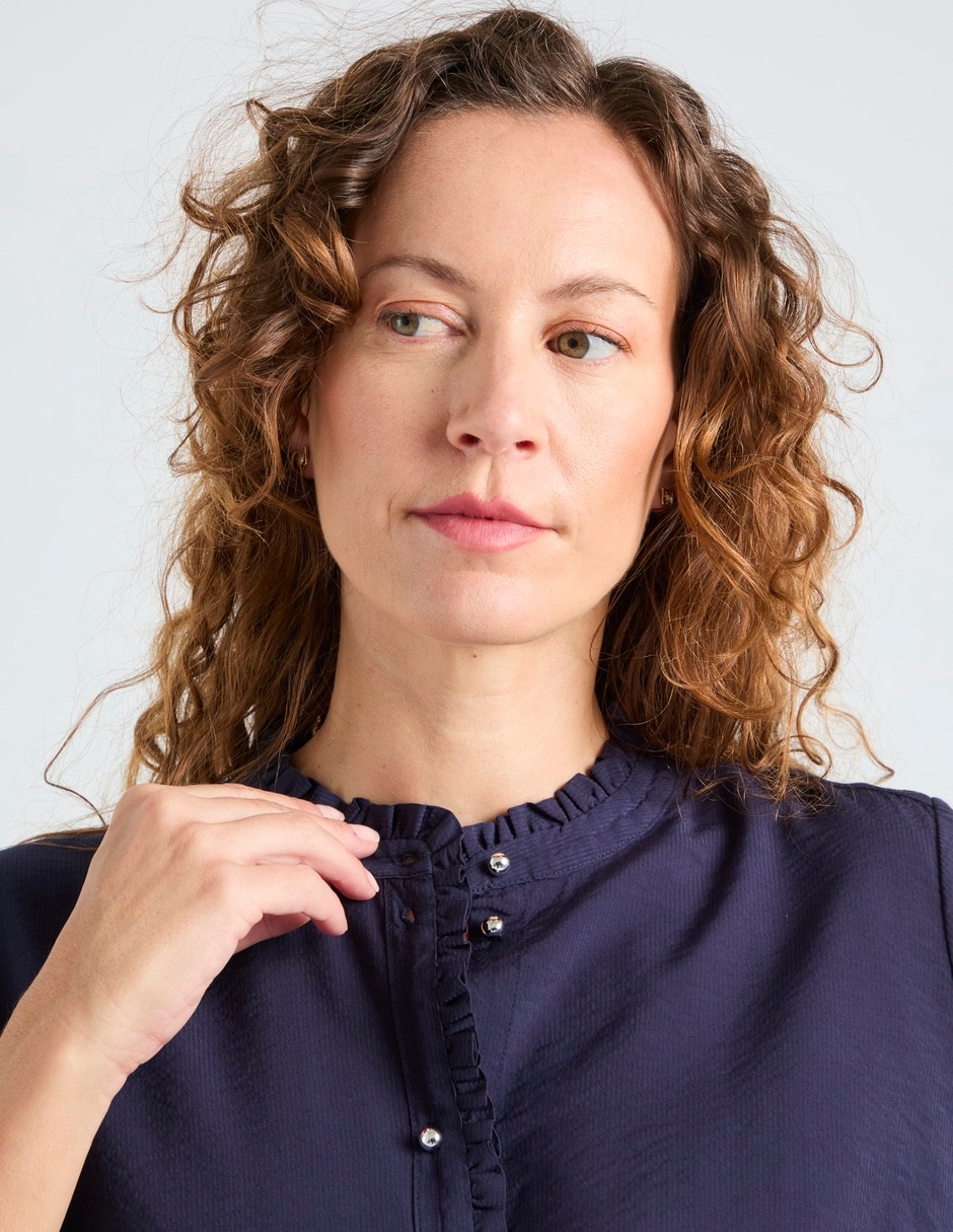 Blusa La Mode manga 3/4 para mujer