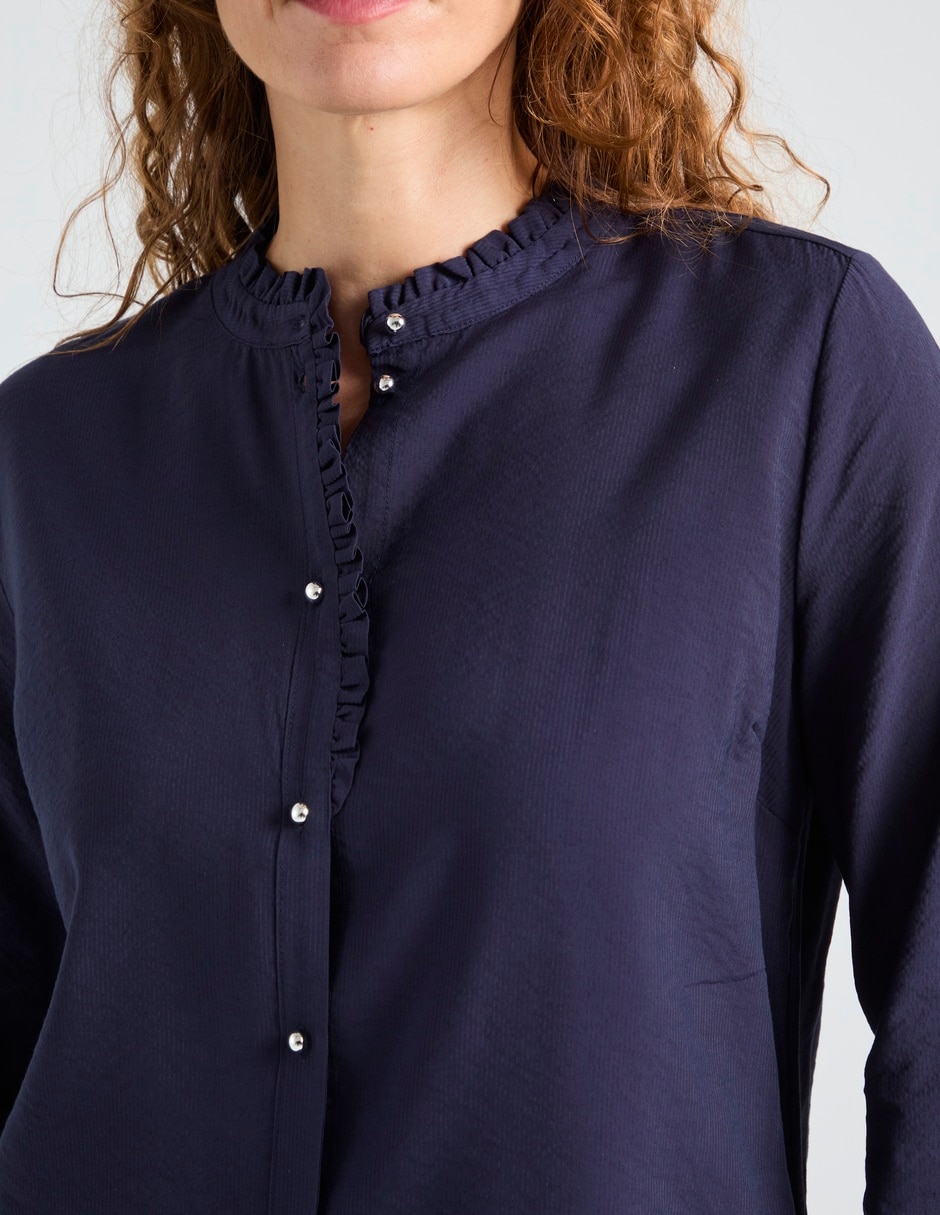 Blusa La Mode manga 3/4 para mujer