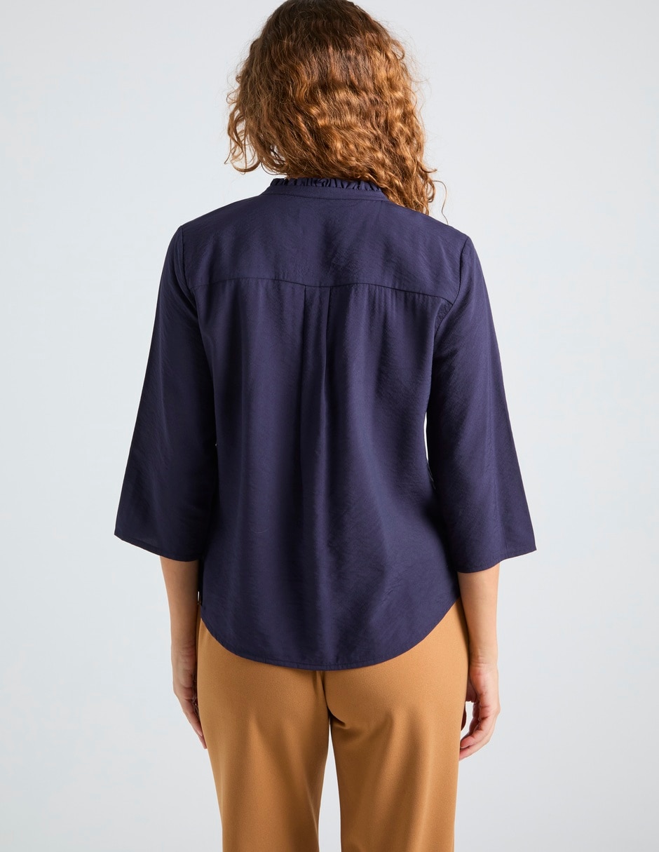 Blusa La Mode manga 3/4 para mujer