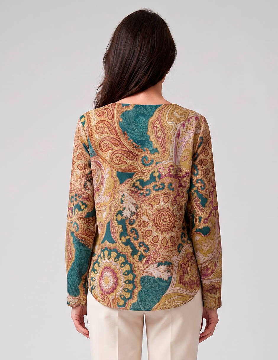 Blusa manga larga para mujer 2