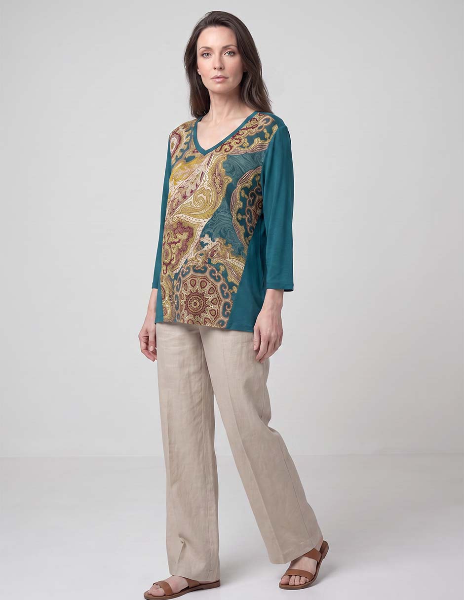 Blusa manga 3/4 para mujer 3