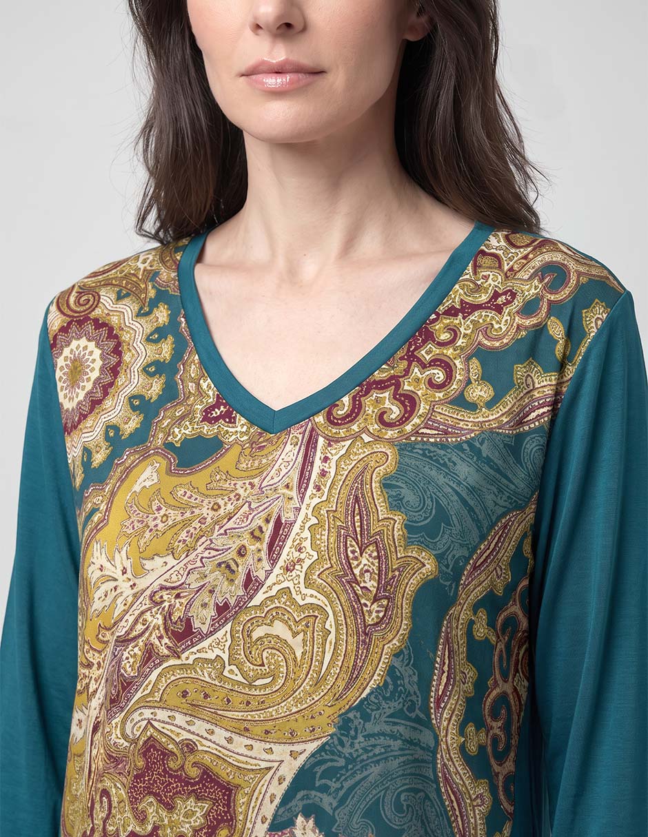 Blusa manga 3/4 para mujer 4
